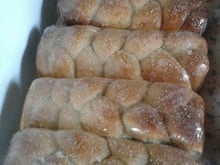 Rosca trançada de coco