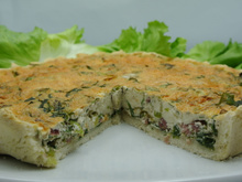 Quiche lorraine sem glúten