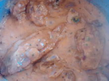 Frango com leite de coco