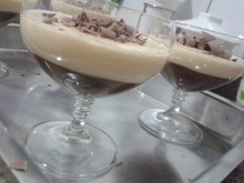 Mousse de chocolate com maracuja