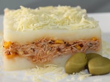 Torta de purê com frango