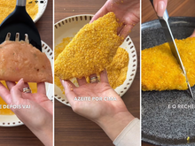 Nem farinha de trigo, nem farinhas caras: salgado de padaria crocante e saudável com recheio cremoso (e ainda faz na airfryer!)