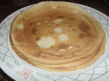 Massa de panqueca leve