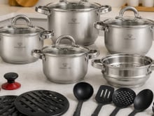 Para quem está renovando a cozinha, este jogo de panelas com 19 peças está com o menor preço do ano