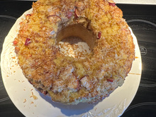 Bolo de maçã com coco