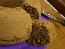 Bolo de chocolate com aveia