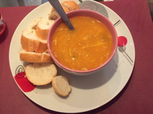 Sopa de mandioquinha cremosa