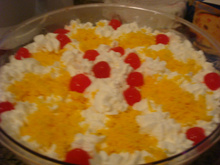 Bolo de frutas frescas trufado