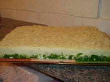 Bolo salgado de pão de forma