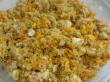 Farofa de abobrinha e cenoura