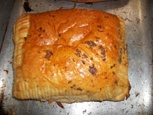 Massa de pastel assado