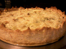 Quiche de alho poró
