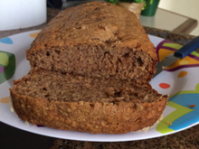 Bolo de banana com aveia