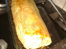 Rocambole salgado de liquidificador