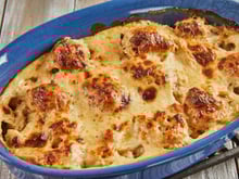 Depois que fiz essa couve-flor gratinada na airfryer a família pede toda semana