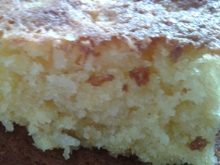 Bolo de milho em flocos