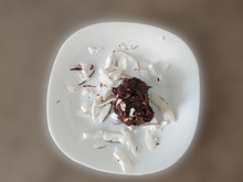 Salaminho de coco com chocolate