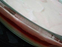 Gelatina cremosa 3 camadas