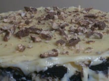 Palha italiana de bolacha recheada