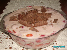 Torta de bolacha de morango