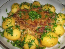 Carne de panela com batatas