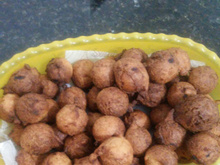 Bolinho de chuva com banana