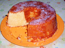 Bolo com leite de coco