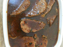 Lagarto na cerveja preta