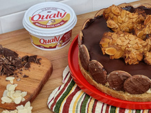 Torta holandesa com telha de amêndoas 