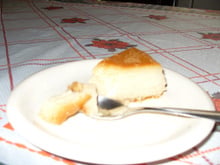 Pudim de condensado de soja