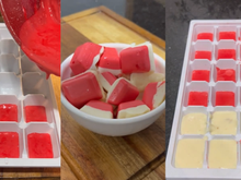 Essa bala cremosa de morango caseira é perfeita para o Dia das Crianças, só precisa de 3 ingredientes e uma forminha de gelo para ficar uma delícia