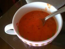 Sopa cremosa de tomate light