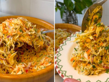 Essa salada vai conquistar toda a sua família e fica pronta num piscar de olhos