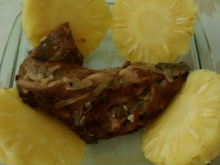 Costelinha de porco ao molho de laranja