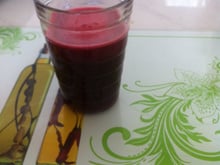 Suco de beterraba com laranja