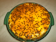 Bolo mousse de maracujá