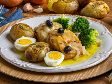 Lombo de bacalhau ao forno