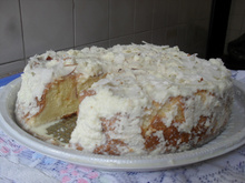 Bolo gelado toalha felpuda