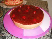 Cheesecake vermelha fácil