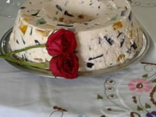 Mosaico de Gelatina com Leite de Coco