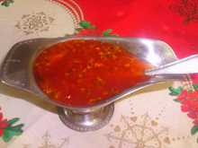 Molho agridoce para chester ou carnes suínas