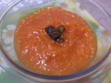 Doce de abobora com creme de leite.