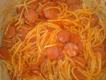 Macarronada de salsicha