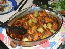 Frango assado com cerveja