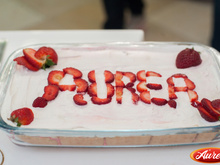 Torta de Bolacha com Morangos - Áurea