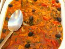 Cação trampé dans la sauce de crevettes (Cação ao molho de camarão)