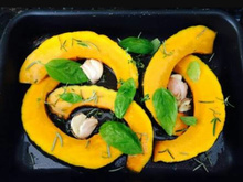 Abóbora japonesa assada