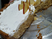 Torta de maçã mãe e filha