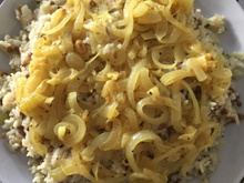 Arroz  mejadara  (arroz com lentilha)
