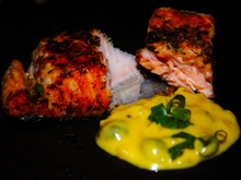 Salmão ao molho de maracujá